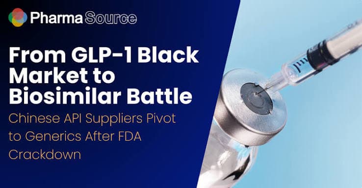 GLP-1 API Sourcing: Chinese Suppliers Pivot to Generic Biosimilar Production After FDA Crackdown
