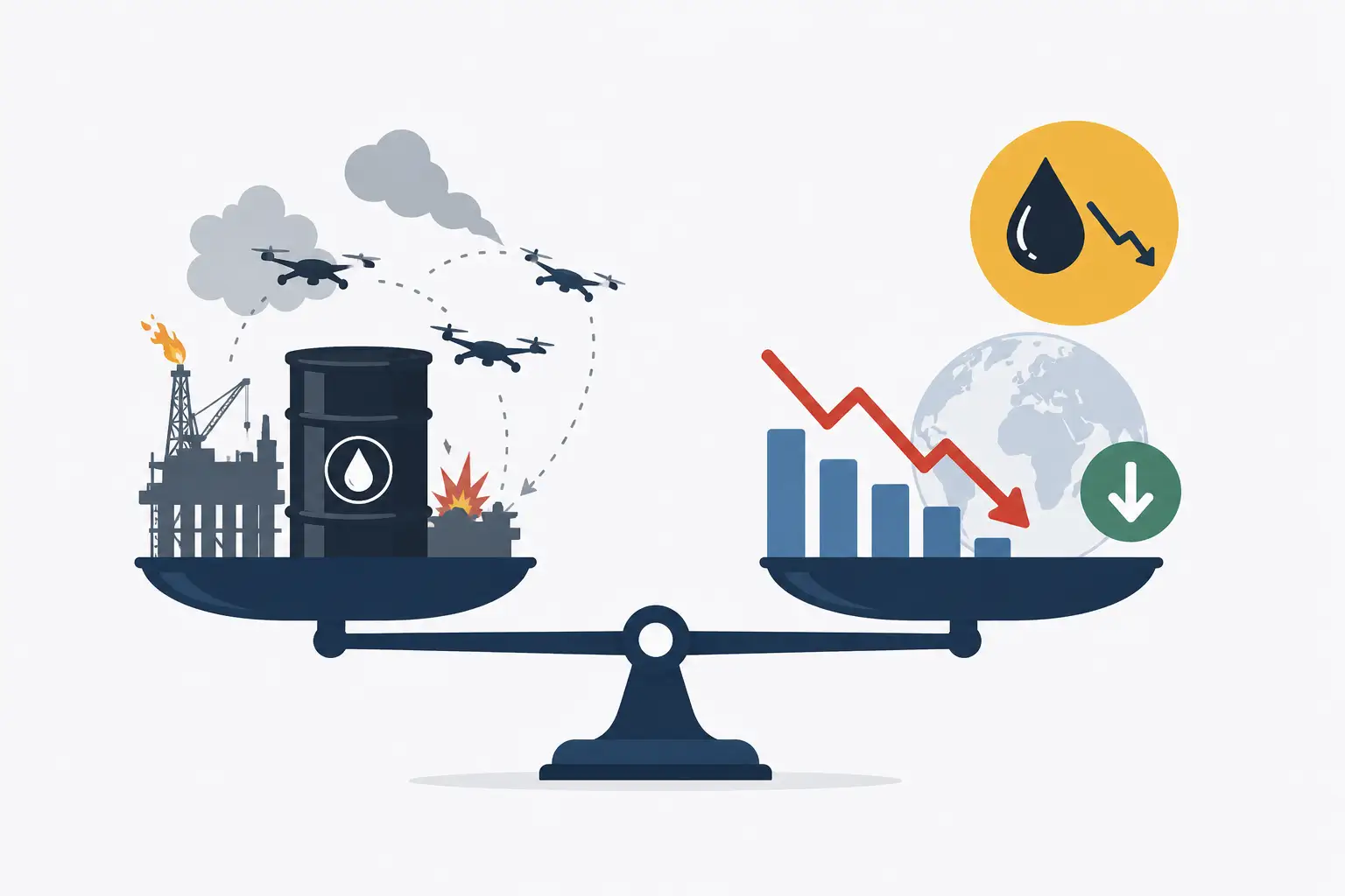 The Paradox of June 29, 2026: Why Brent Is Below Pre-War Levels Despite Active Drone Strikes